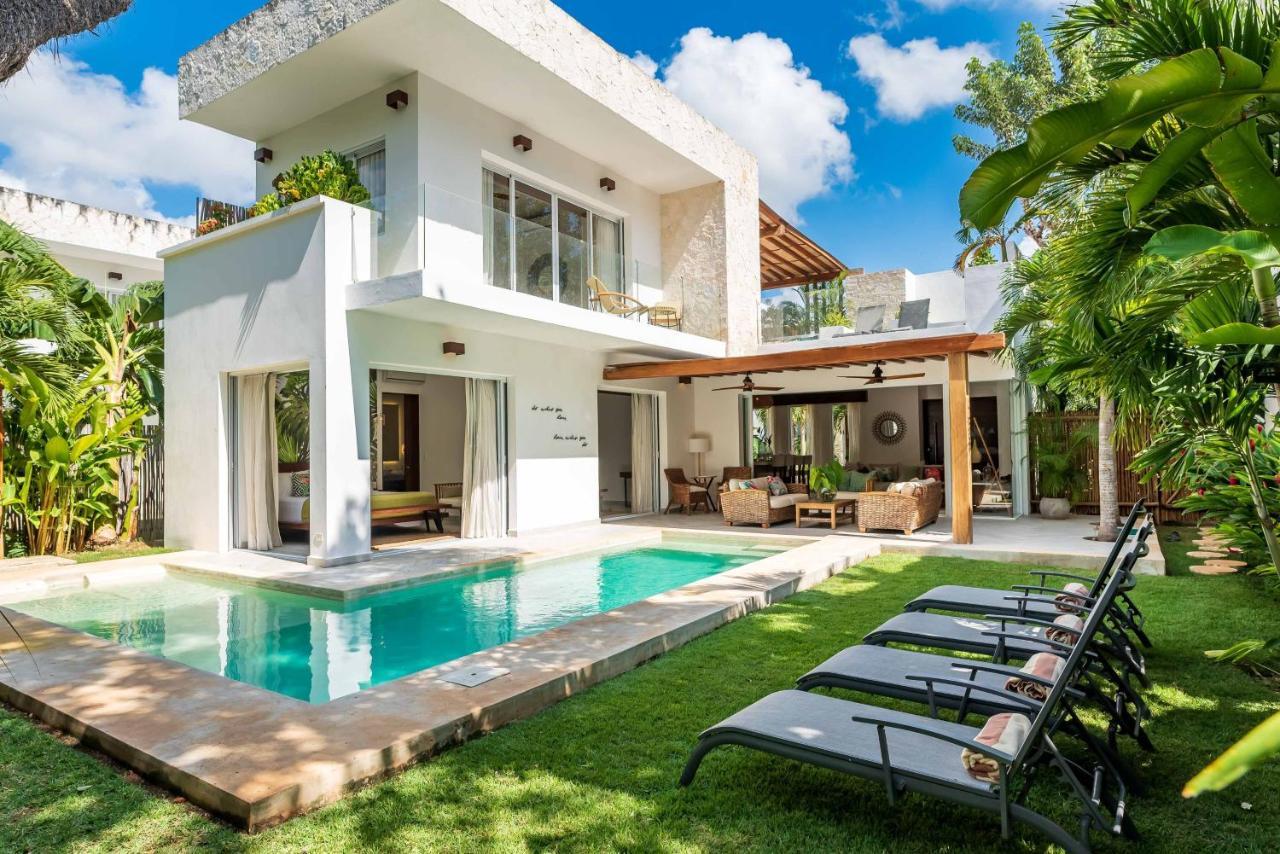 Villa Ek'Balam & Villa Flamingo, Luxury Villas, Private Pool, Private Garden, Jacuzzi, 24H Security Tulum Kültér fotó