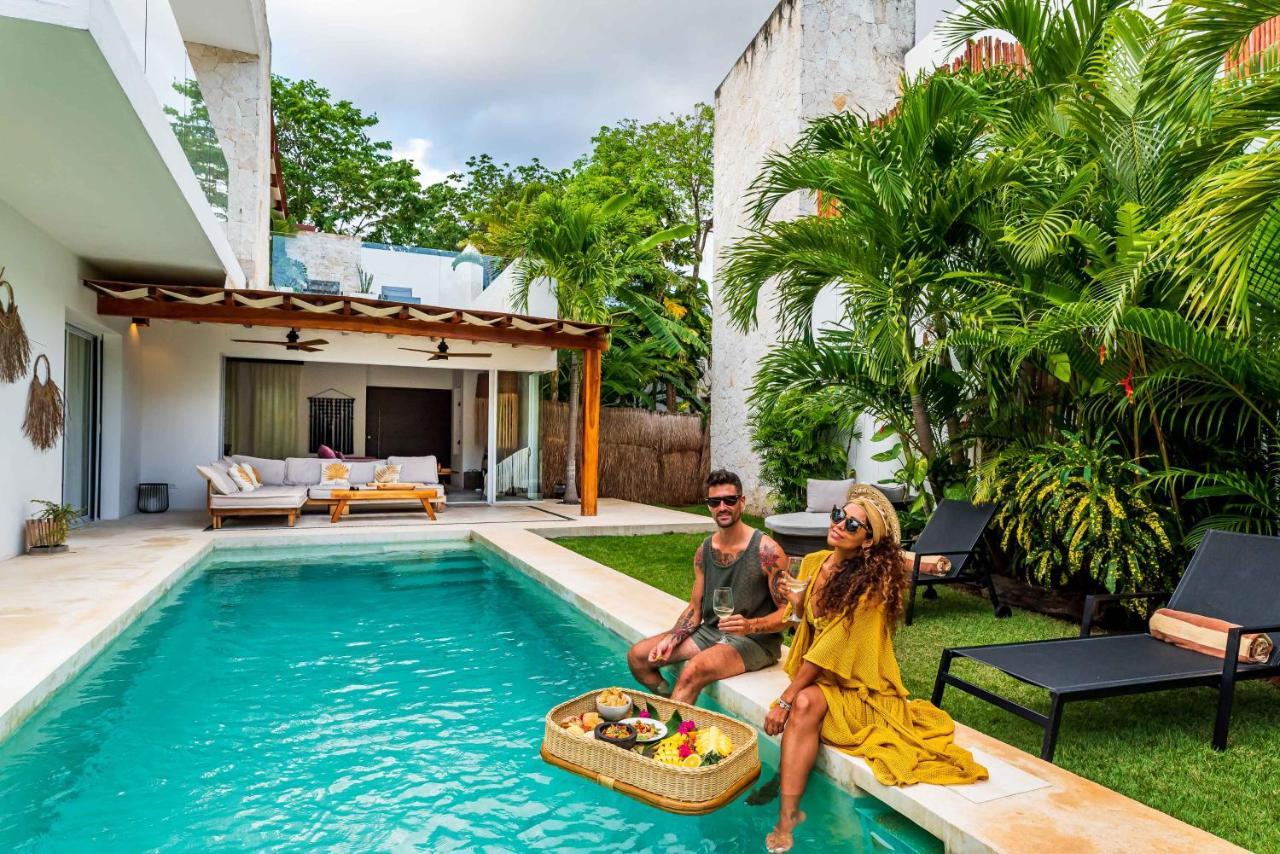 Villa Ek'Balam & Villa Flamingo, Luxury Villas, Private Pool, Private Garden, Jacuzzi, 24H Security Tulum Kültér fotó